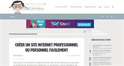 Desktop Screenshot of creer-un-site.com